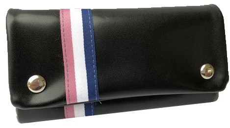 кисет для сигаретного табака, иск. кожа "Полоска 4" 21603