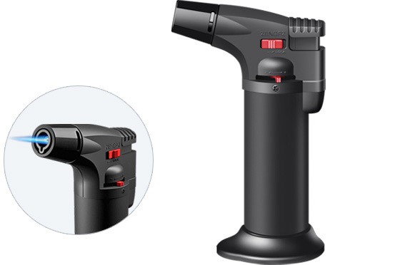 зажигалка Zenga Torch Jet Rubberized Black ZT-50
