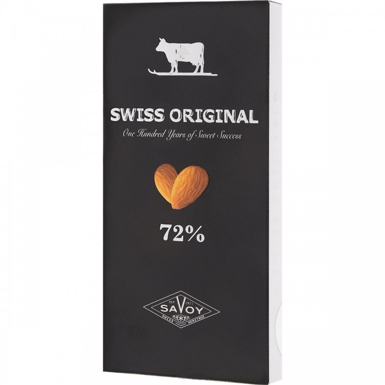 шоколад горький Swiss Original с миндалем 100 гр.