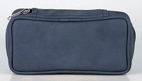сумка для 2-х трубок, нат кожа, синяя 33334