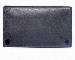 кисет для сигаретного табака, нат. кожа черный 86110А