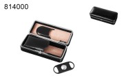 футляр для сигар иск.кожа, шпон кедра, гильотина 814000