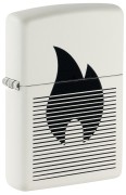 зажигалка Zippo 46485 Flame Gradient Design White Matte
