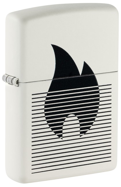 зажигалка Zippo 46485 Flame Gradient Design White Matte
