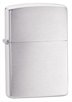 зажигалка Zippo 200 Reg Brush Fin Chrome