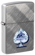зажигалка Zippo 46472 Gleaming Spade Design Diagonal Weave
