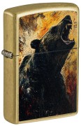зажигалка Zippo 46695 Grizzly Roar Design Street Brass