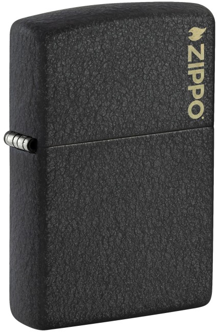 зажигалка Zippo 236ZL Logo Black Crackle™