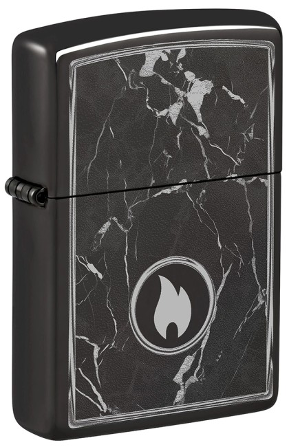 зажигалка Zippo 46571 Marble Flame High Polish Black