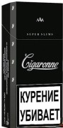 сигареты Cigaronne Super Slims Black МРЦ 320 р.
