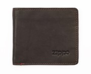 портмоне Zippo, цвет "мокка", натуральная кожа, 11х1,5х10 см 2005118