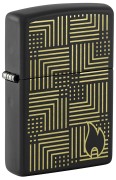 зажигалка Zippo 46478 Reflection Design Black Matte