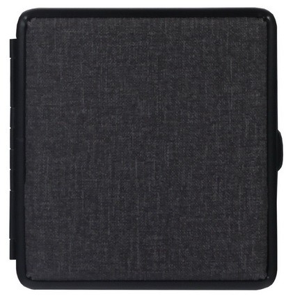 портсигар для 14 сигарет, иск.серая замша, 80 мм 06316