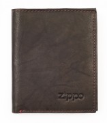 портмоне Zippo, цвет "мокка", натуральная кожа, 10х1,5х12.3 см 2005121