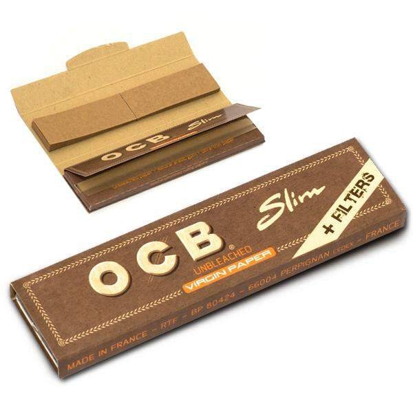 бумага OCB Slim Unbleached 32 листа + Filters