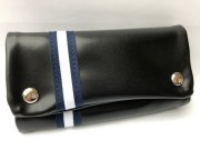 кисет для сигаретного табака, иск. кожа "Полоска 1" 21600