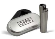 зажигалка Clipper кремниевая, металл silver арт.CM008