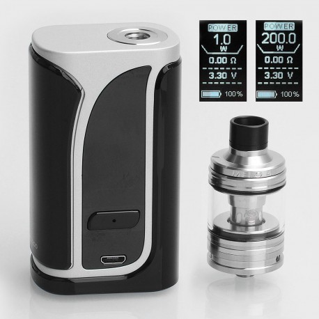 набор Eleaf iKuu i200 (200W, 4600 mAh) с клиромайзером Melo 4ml стальной