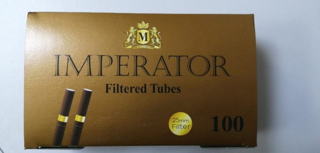 гильзы Imperator Black Charbon Gold Filter 20 мм 100 штук