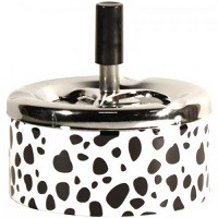 пепельница металлическая крутящаяся, d 11 см.