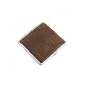 портсигар S.Quire S 300B-3513-12 сталь+кожа, коричневый