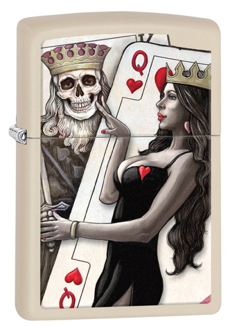 зажигалка Zippo 29393 Skull King Queen Beaut